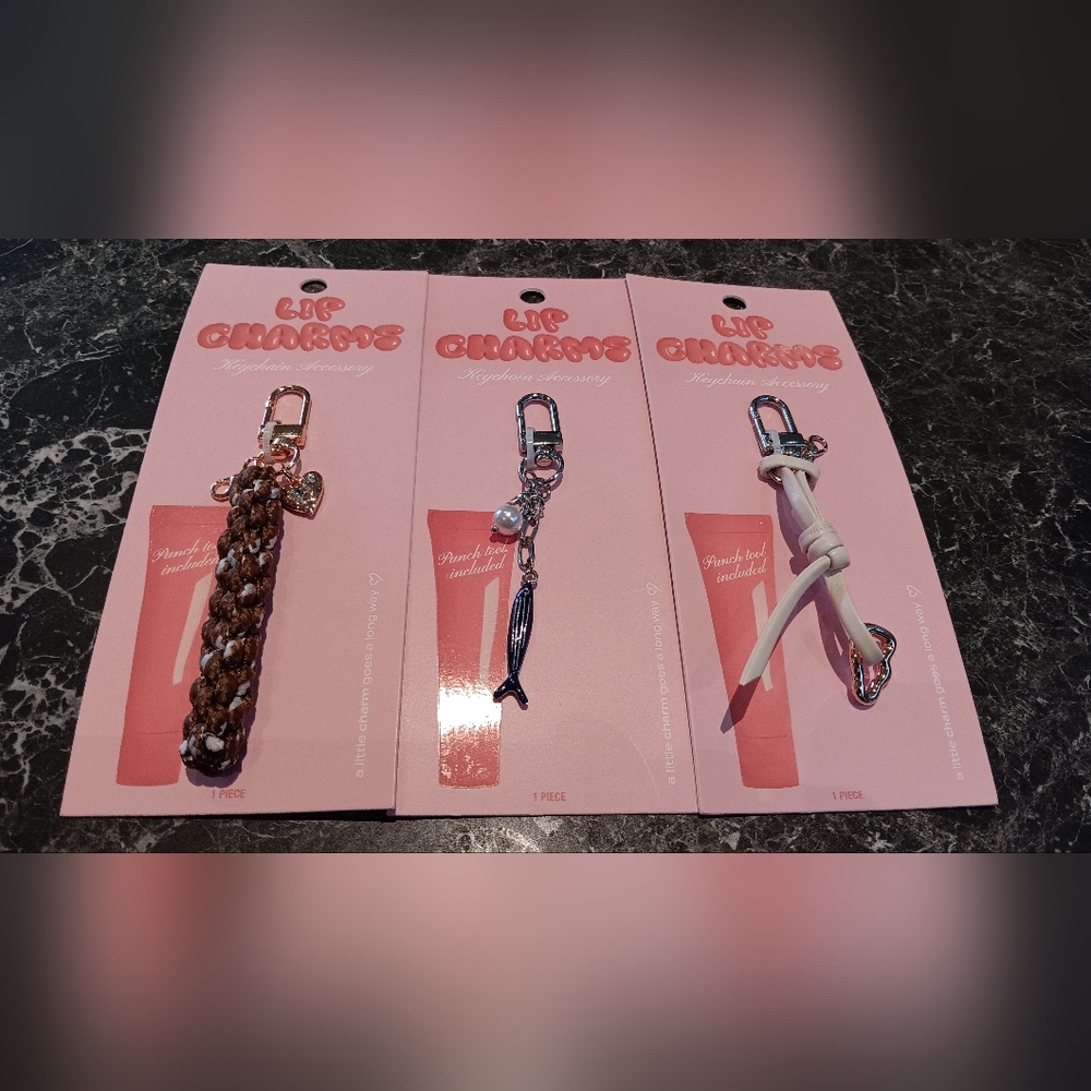 Keychain Set - Brown, Black, White